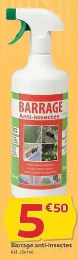 Barrage anti-insectes