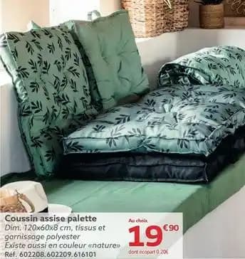 Coussin assise palette