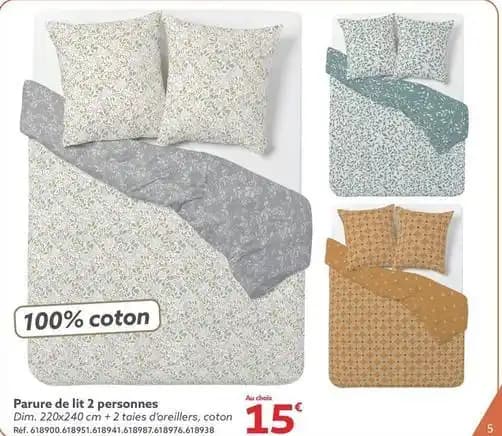 Parure de lit 2 personnes