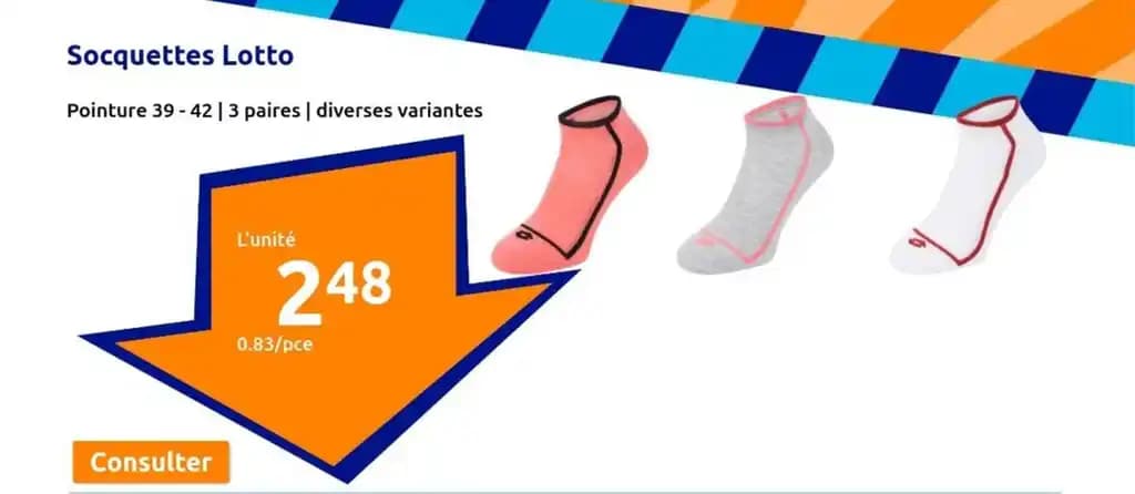 Socquettes Lotto