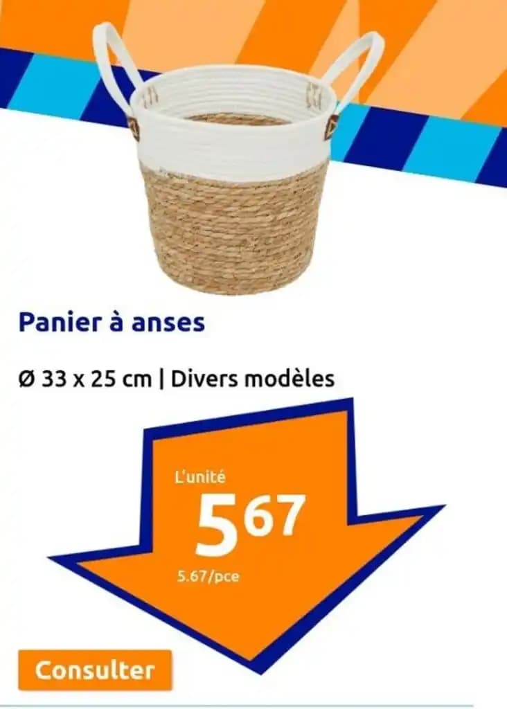 Panier à anses
