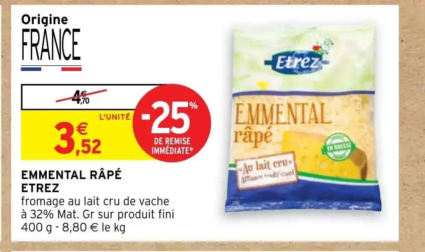 EMMENTAL RÂPÉ ETREZ