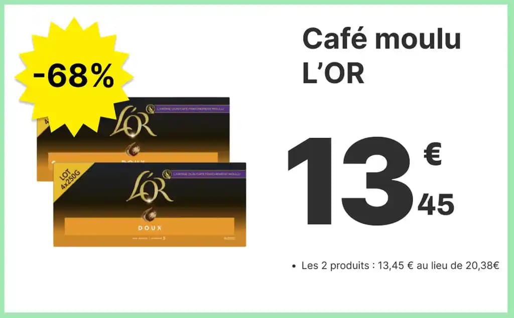 Café moulu L'OR