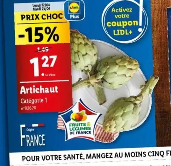 Artichaut Catégorie 1