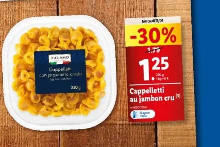 Cappelletti au jambon cru