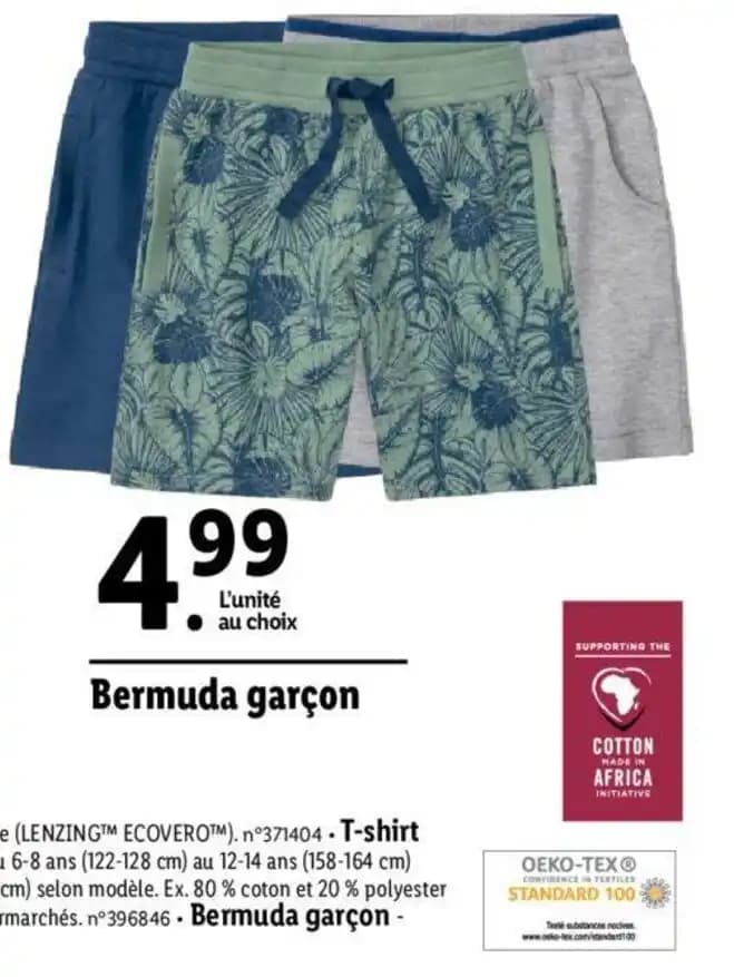 Bermuda garçon