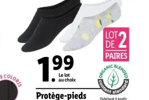 Protège-pieds en coton