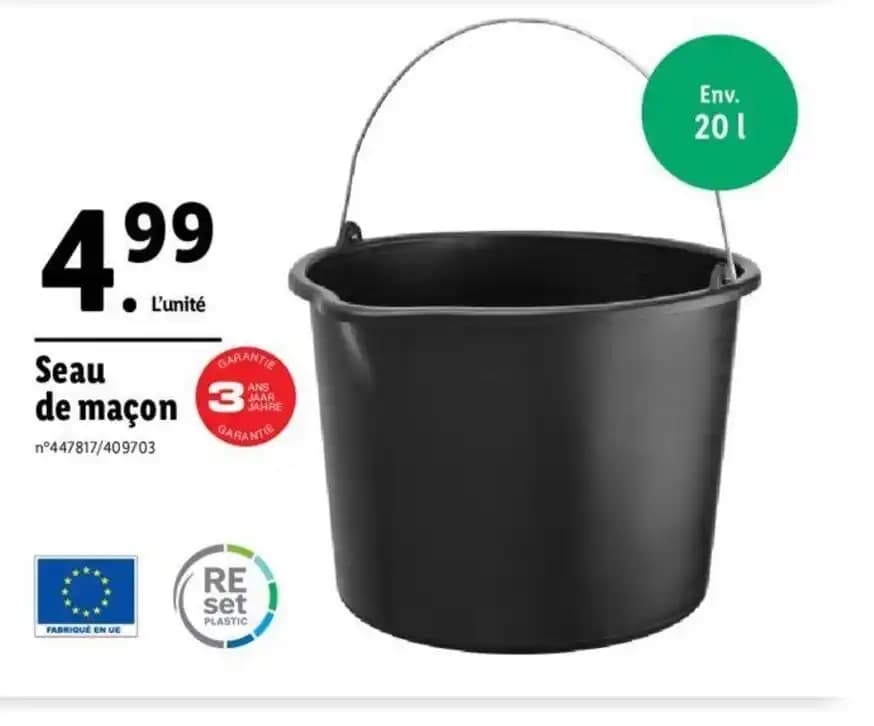 Seau de maçon