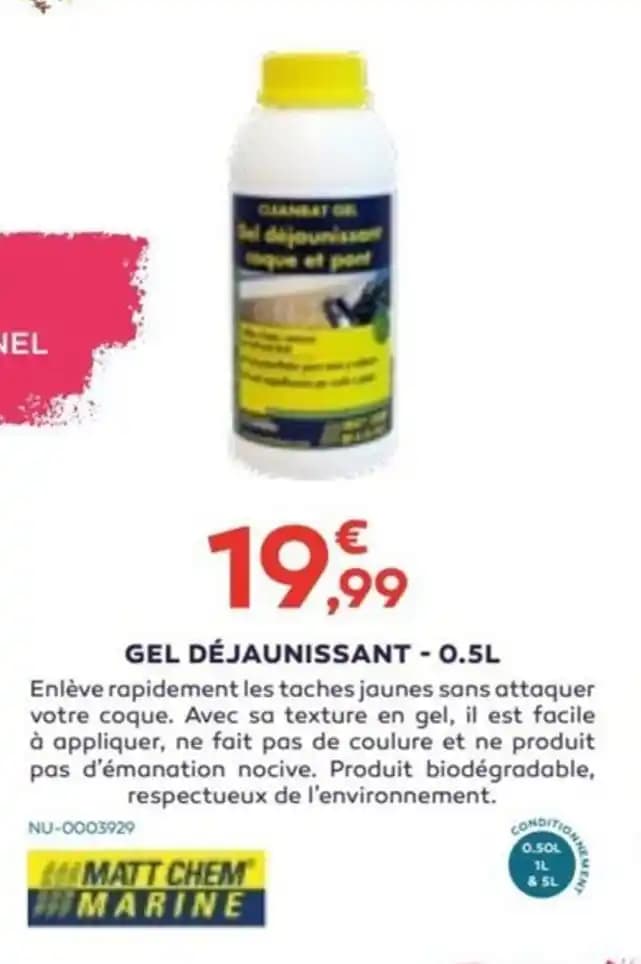 GEL DÉJAUNISSANT - 0.5L