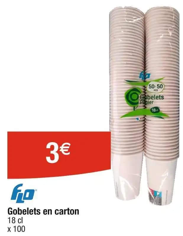 FLO Gobelets en carton
