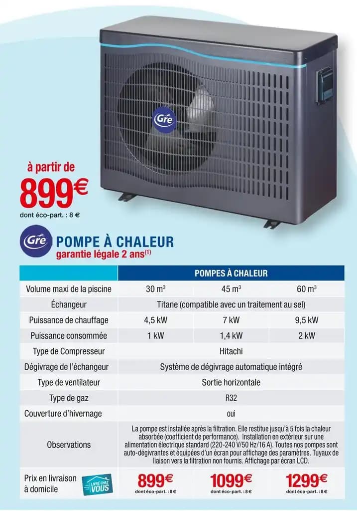 Gre POMPE À CHALEUR