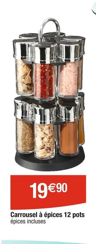 Carrousel à épices 12 pots