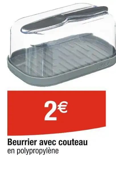 Beurrier avec couteau
