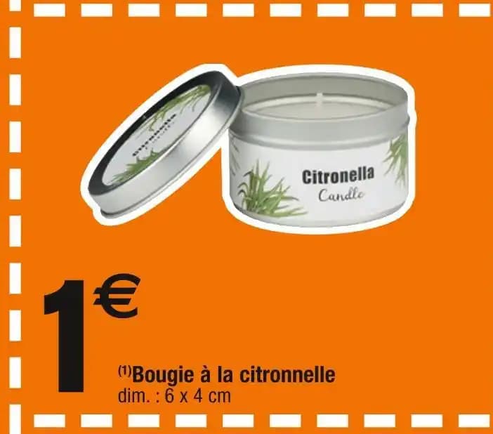 Bougie à la citronnelle