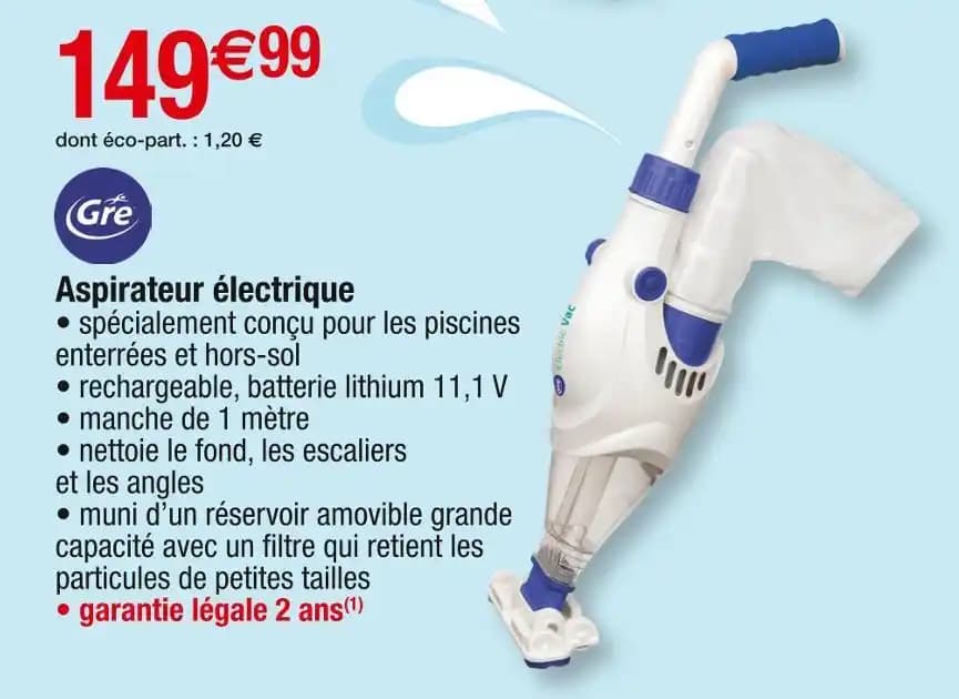 Gre Aspirateur électrique