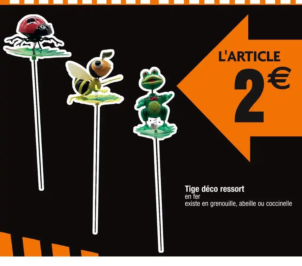 Tige déco ressort