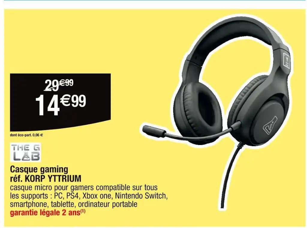 THE G LAB Casque gaming