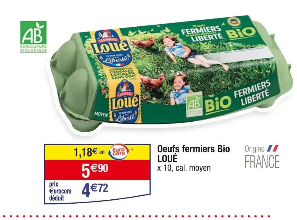 LOUÉ Oeufs fermiers Bio