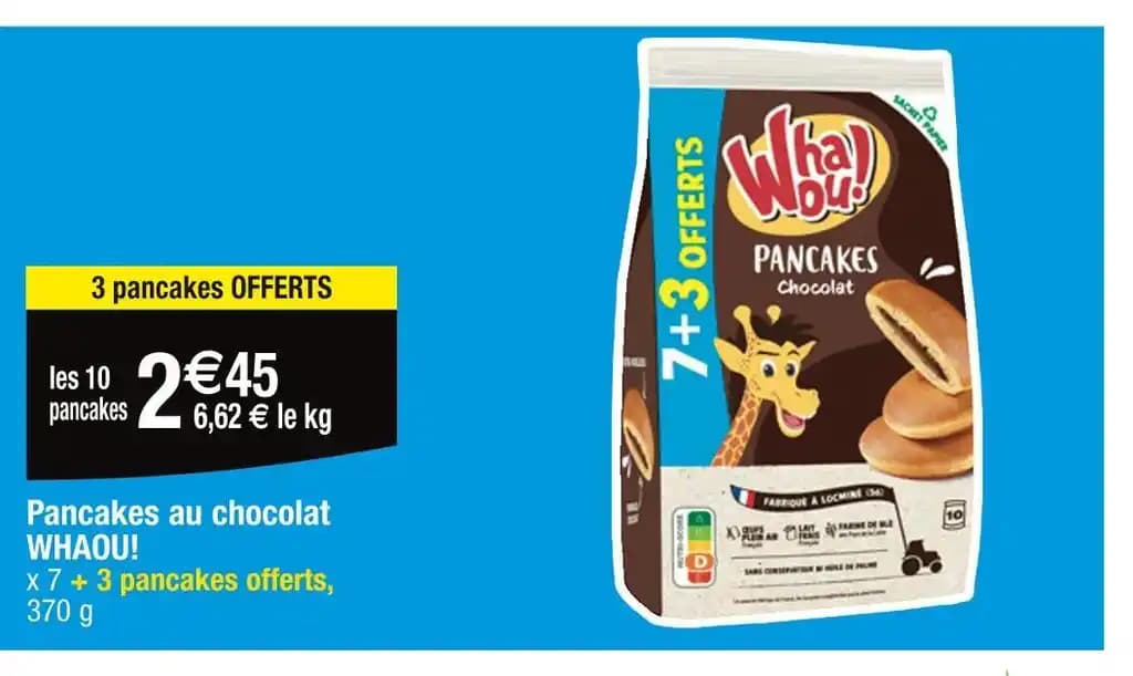 WHAOU! Pancakes au chocolat