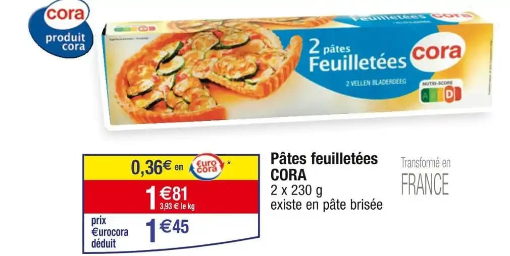 CORA Pâtes feuilletées