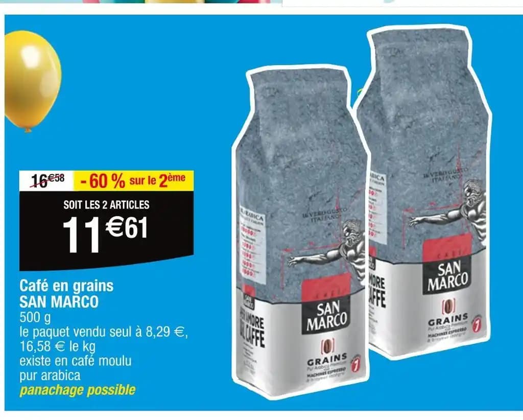 SAN MARCO Café en grains