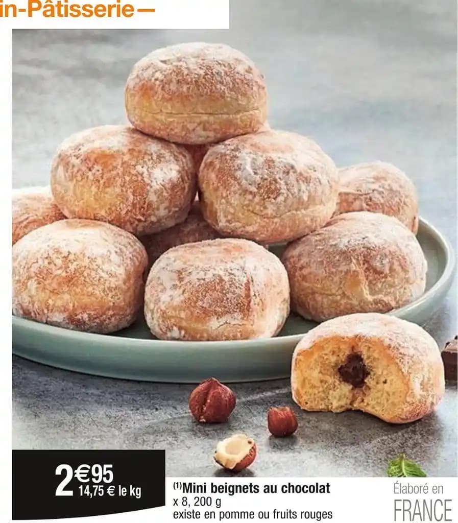 Mini beignets au chocolat