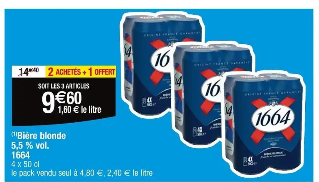 1664 Bière blonde 5,5 % vol