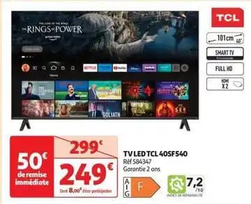 Tcl - tv led 40sf540