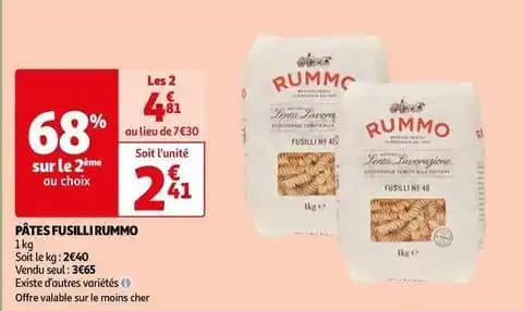 Rummo - pâtes fusilli