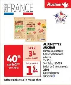 Auchan - allumettes