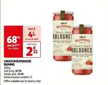 Rummo - sauce bolognaise