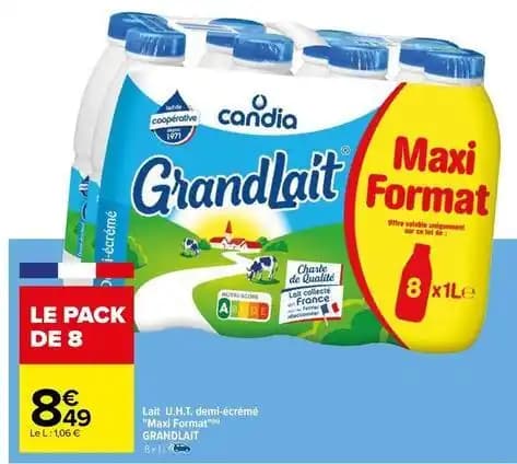 Lait demi-écrémé