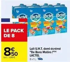 Lait demi-écrémé