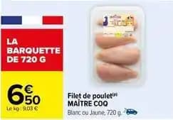 Filets de poulet