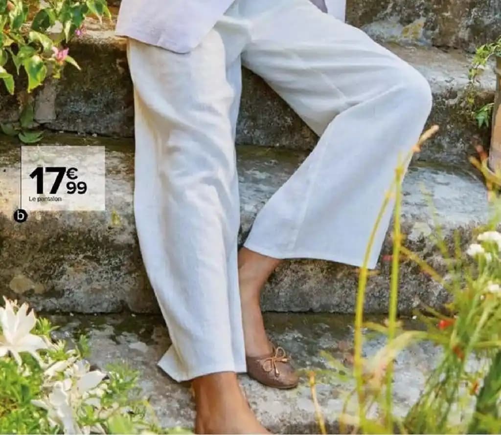 Pantalon Large Femme