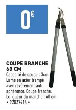 COUPE BRANCHE 60 CM