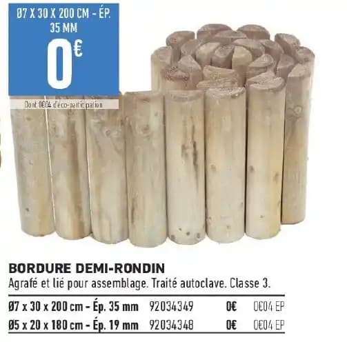 BORDURE DEMI-RONDIN