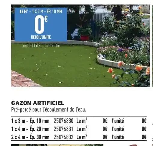 GAZON ARTIFICIEL