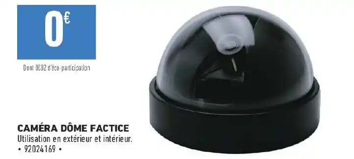 CAMÉRA DÔME FACTICE