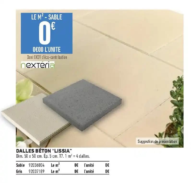 DALLES BÉTON "LISSIA"