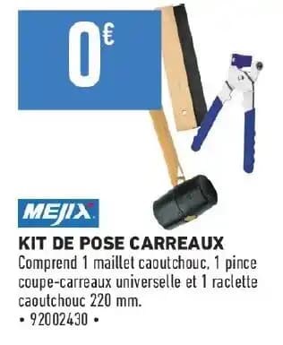 KIT DE POSE CARREAUX
