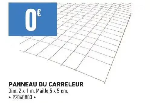 PANNEAU DU CARRELEUR