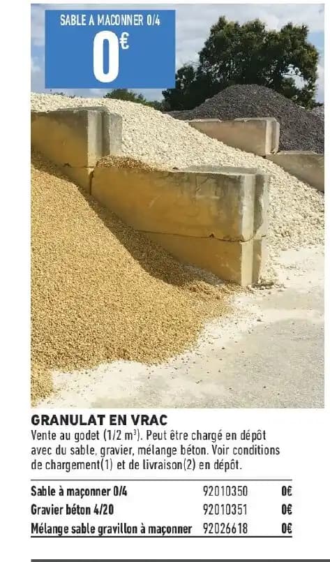 GRANULAT EN VRAC