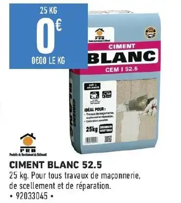 CIMENT BLANC 52.5
