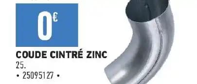 COUDE CINTRÉ ZINC