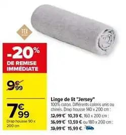 Linge de lit jersey