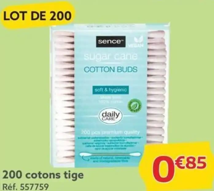200 cotons tige