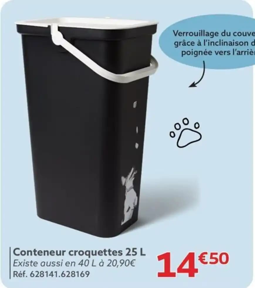 | Conteneur croquettes 25 L