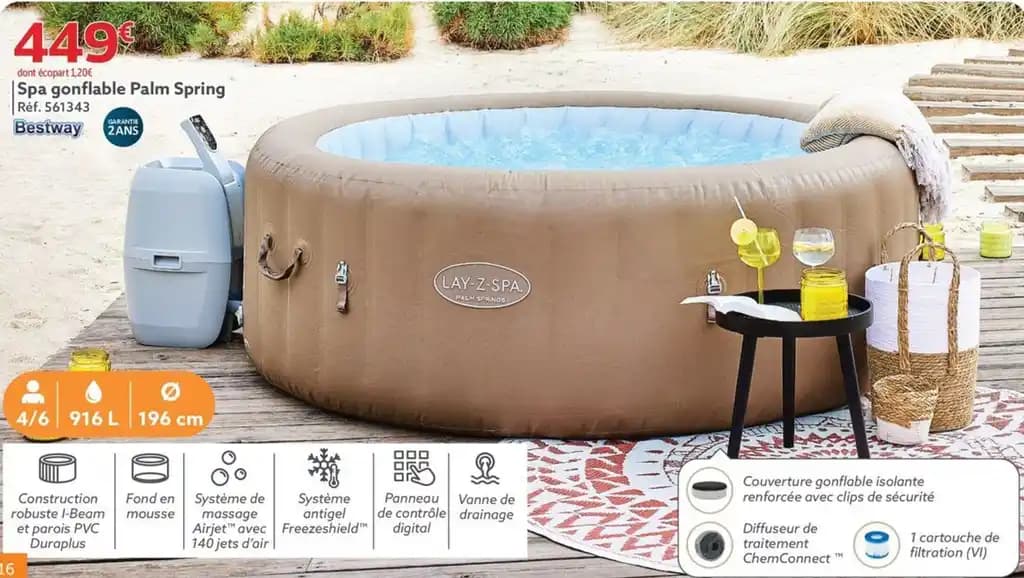 Spa gonflable Palm Spring