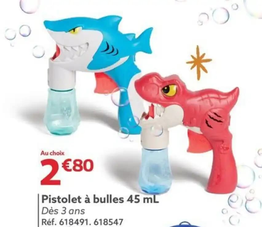 Pistolet à bulles 45 mL